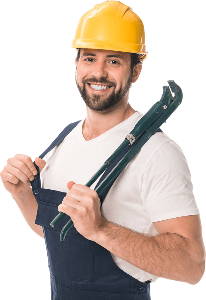 Handsome Happy Workman Holding Adjustable Wrench A Csafu2J 1 704X1024 1 - Citizen Plumbing &Amp; Heating Toronto