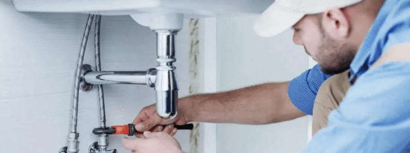 Professional Plumbing Service In Toronto Doing Their Work