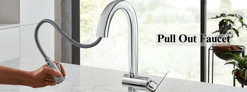 pull out water efficient faucet