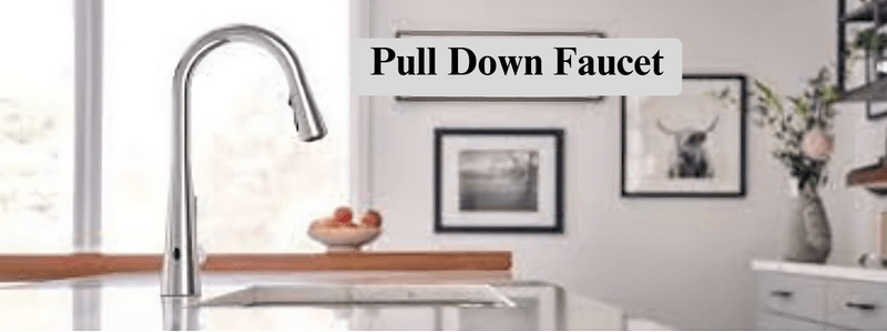 pull down water efficient faucet
